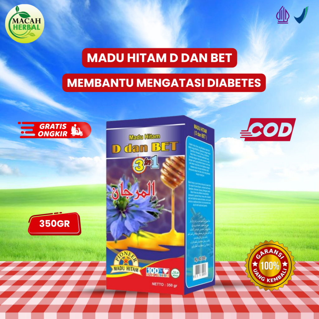 MACAH HERBAL - MADU DIABET - MADU HITAM D DAN BET - MADU PAHIT 3 IN 1MENGATASI DIABETES