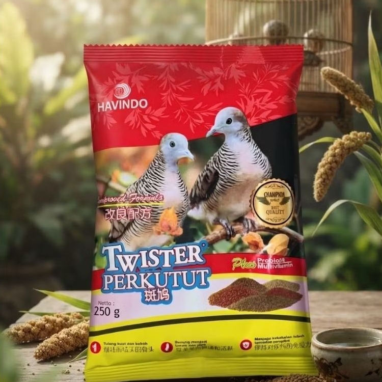 Pakan Burung Twister Perkutut - 250 Gram