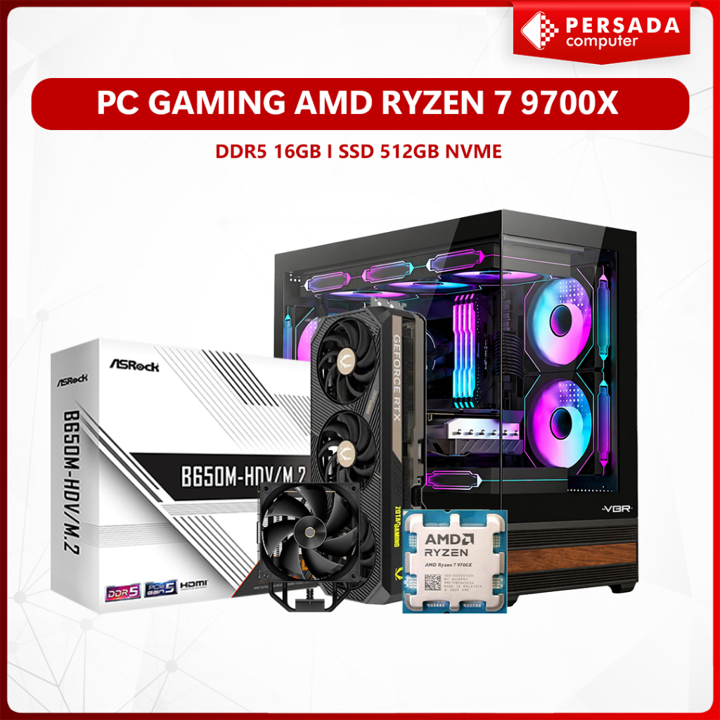 PC GAMING AMD RYZEN 7 9700X | DDR5 16GB | RTX 5070TI 16GB  I SSD 512GB NVME