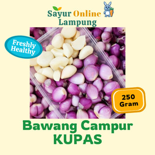 Bawang Merah Putih Kupas Praktis 250 Gr
