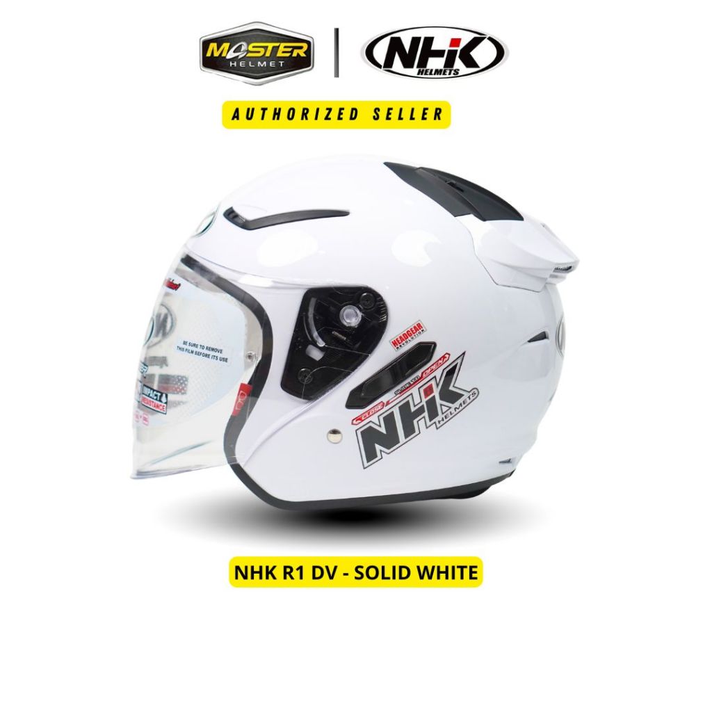 Jual NHK R1 Solid Black doff - Helm NHK Half Face | Shopee Indonesia