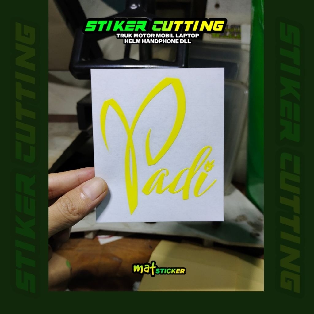 Jual STIKER PADI STICKER CUTTING TRANSPARAN | Shopee Indonesia