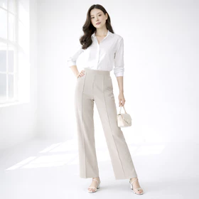 HaymeeIDN Celana Kulot Tulang Bawahan Highwaist Wanita Bawahan Kulot Premium Scuba
