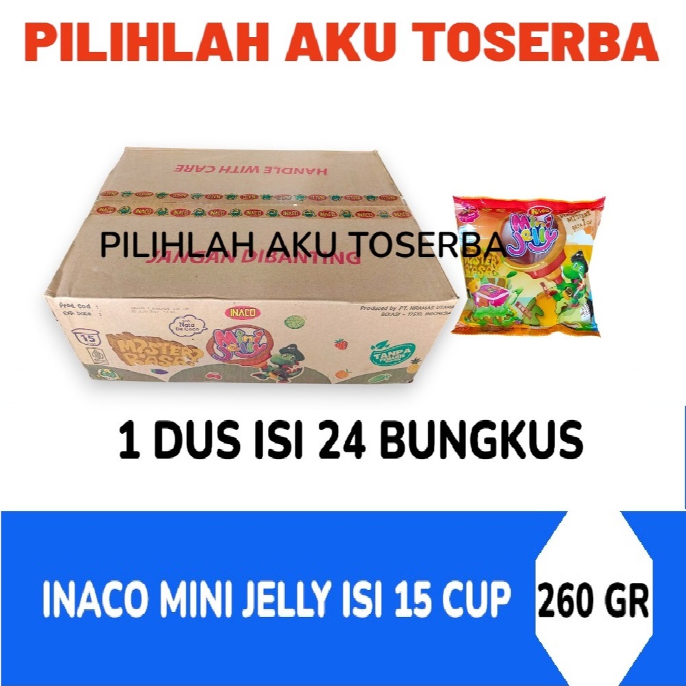 Jual INACO Mini Jelly isi 15 cups - ( HARGA 1 DUS ISI 24 BUNGKUS ...