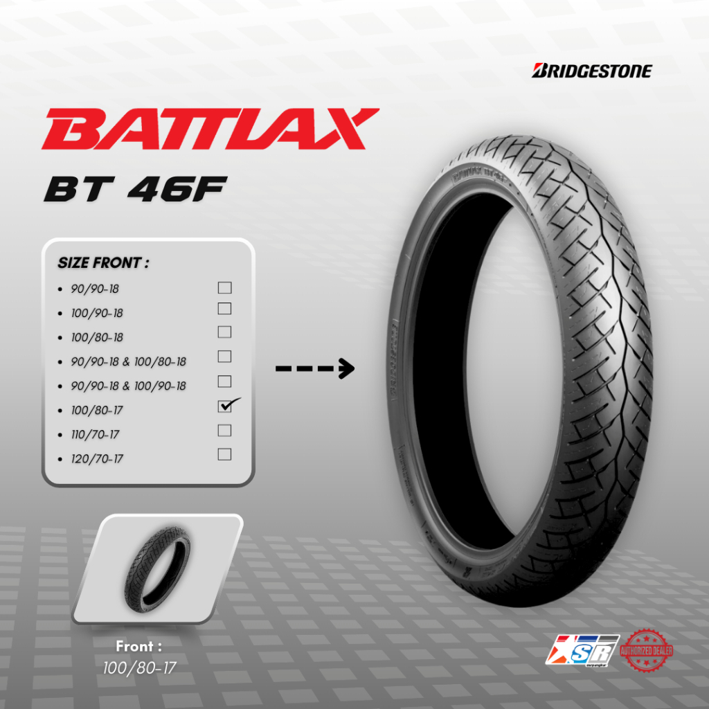 Jual Bridgestone Ban Battlax BT46 F 100/80-17 Sport Touring Made in ...