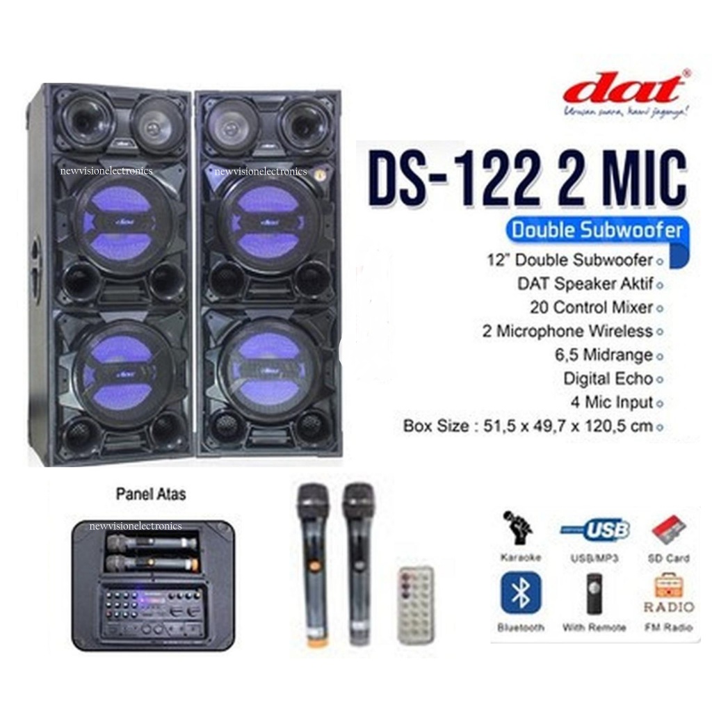 Jual SPEAKER ACTIVE PASSIVE DAT DS122 SPEAKER AKTIF PASIF DAT DS-122 ...