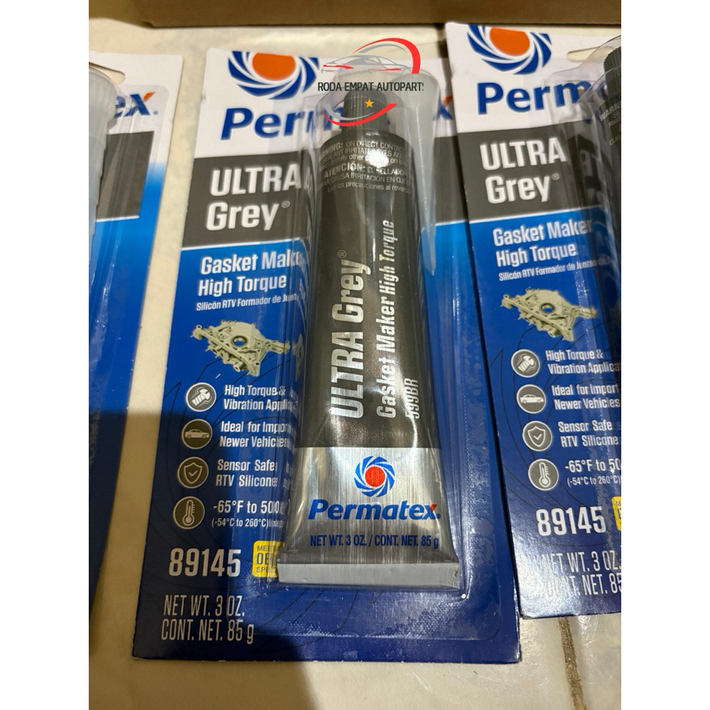 Jual Permatex Ultra Grey 85g Gasket Maker RTV Silicone High Torque Lem ...
