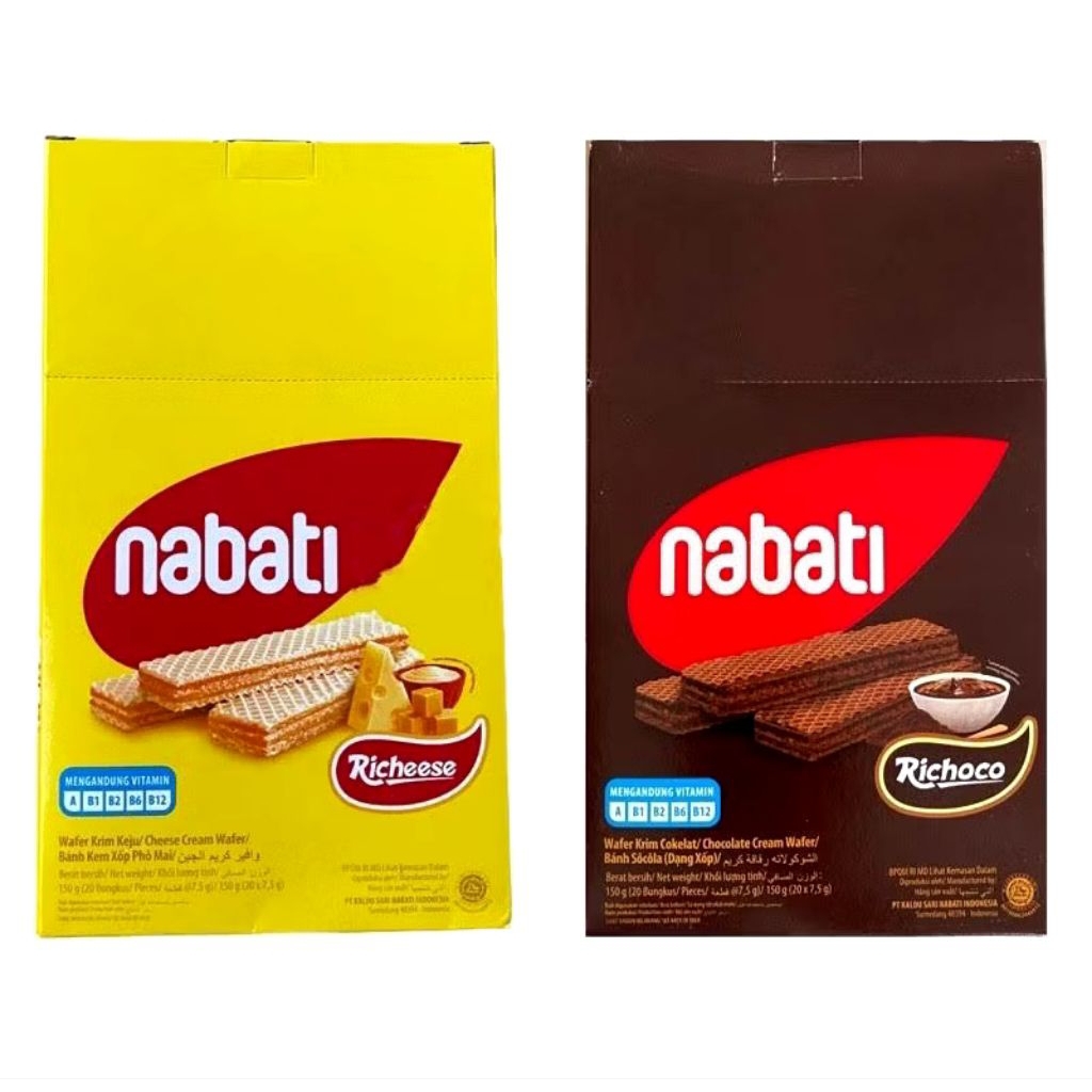 Jual Nabati Wafer Cokelat 24+2 Pcs - Richoco, Richeese, Cocopan ...