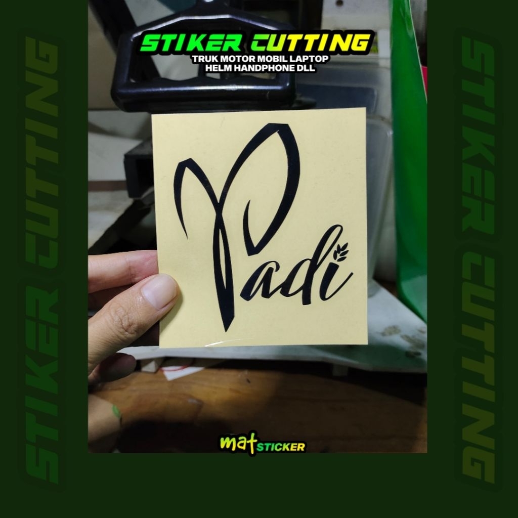 Jual STIKER PADI STICKER CUTTING TRANSPARAN | Shopee Indonesia