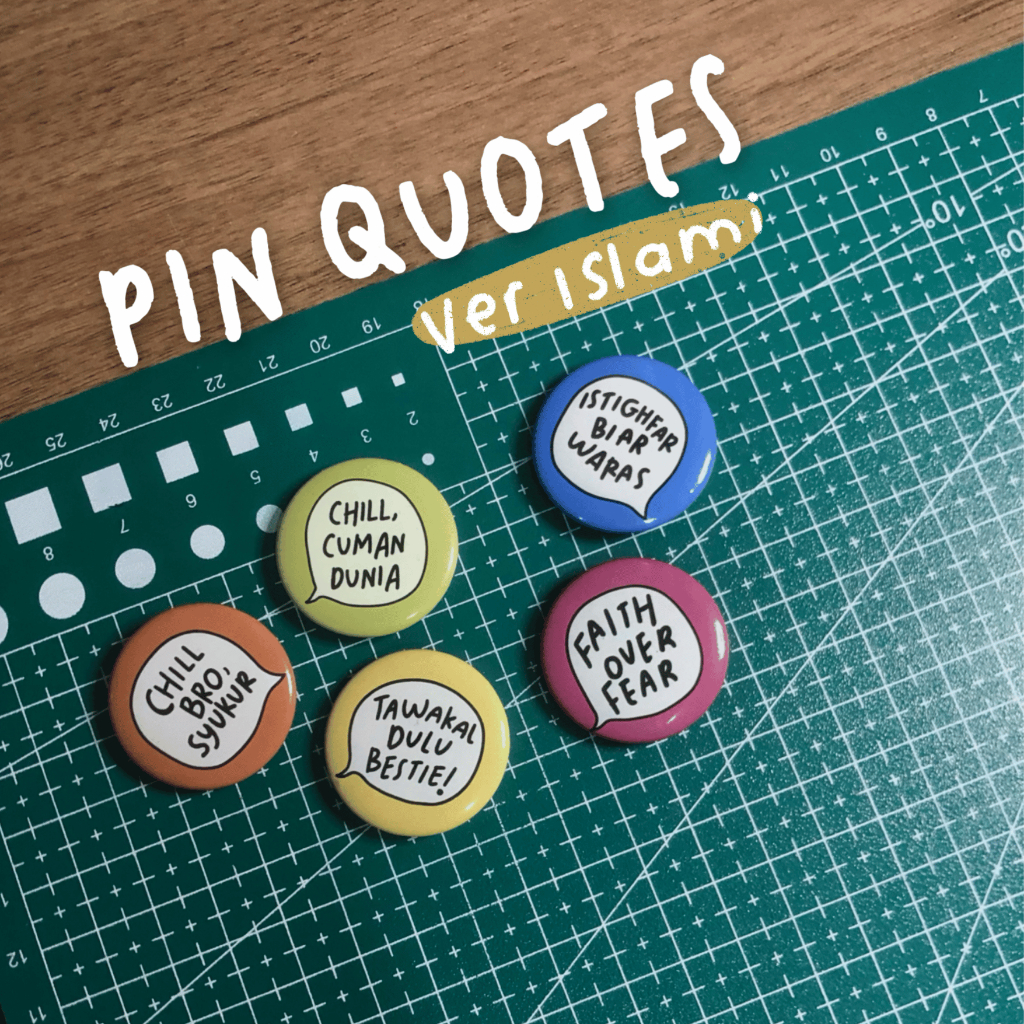 Jual PIN BUTTON QUOTES ISLAMI | BROS AKSESORIS TAS GEN Z | Shopee Indonesia