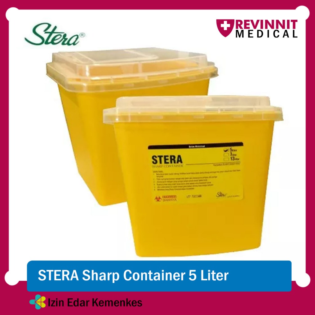 Jual ONEMED - Sharp Container 5 Liter / Tempat Sampah Limbah Medis 5 L ...