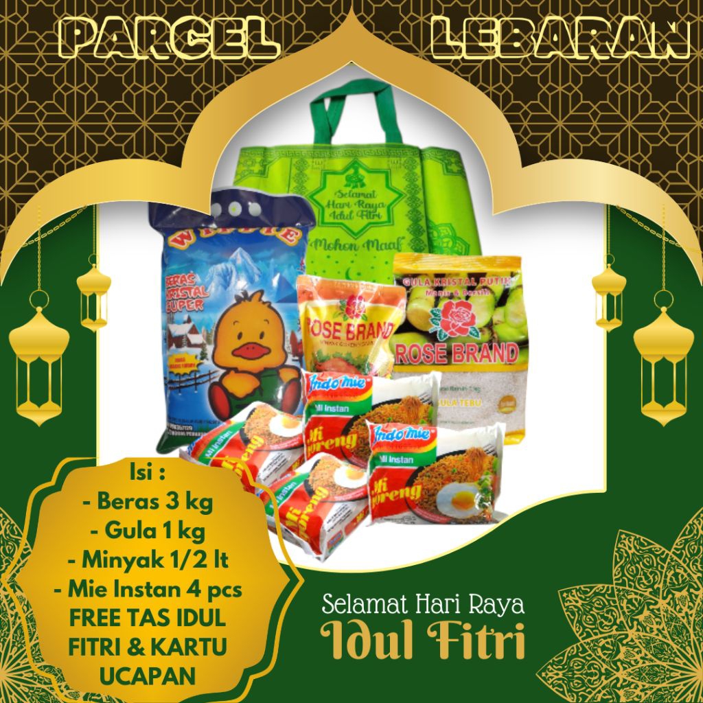 Jual PARSEL SEMBAKO FREE KARTU UCAPAN 5 kg HAMPERS HARI RAYA IDUL FITRI ...