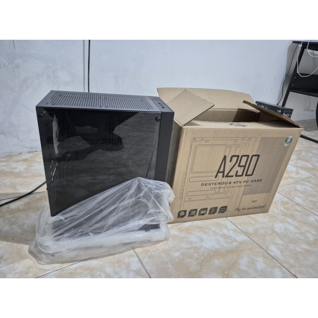 Jual DarkFlash A290 ATX PC casing ( termasuk 3 fan RGB) casing pc + 3 ...