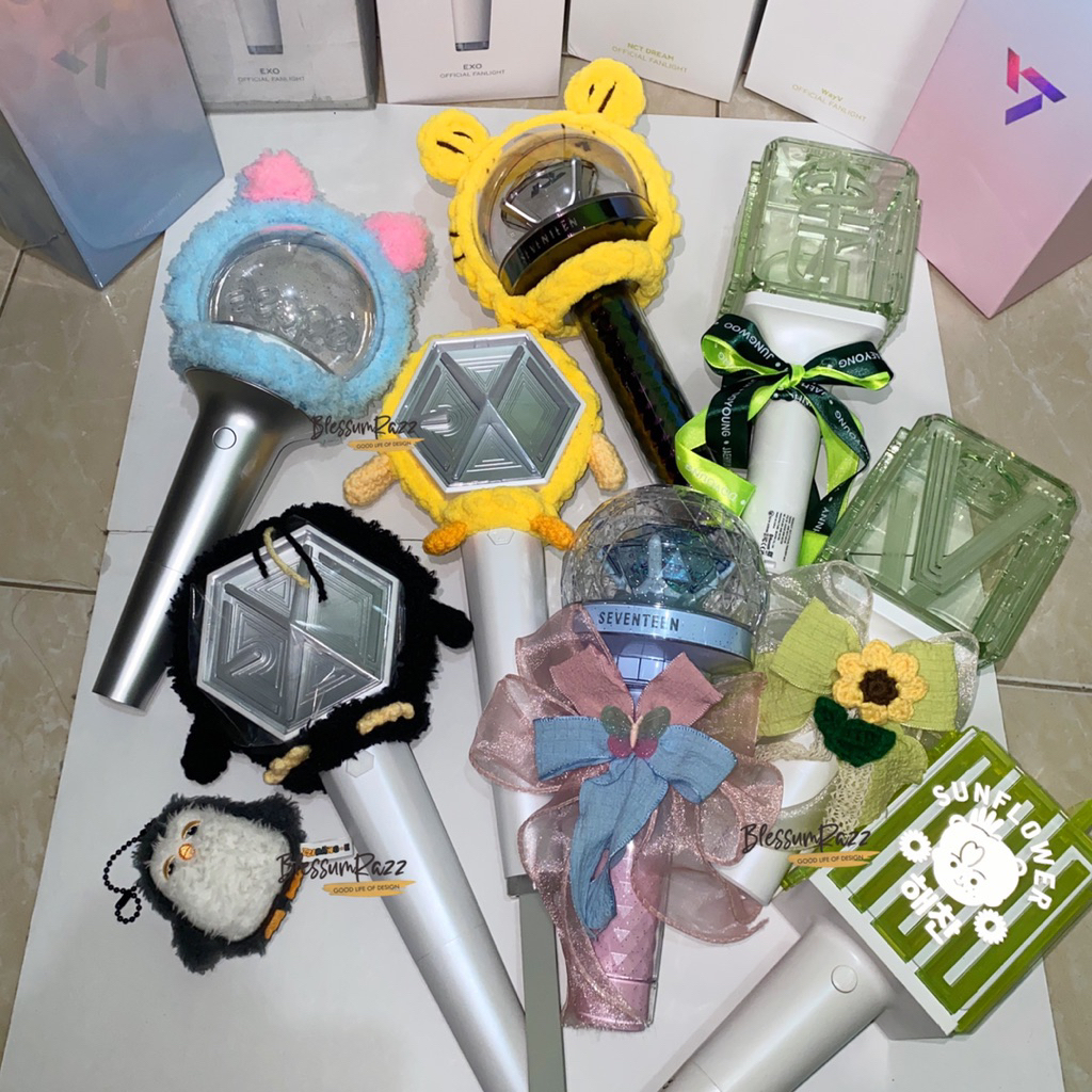 Jual Cover Lightstick Exo Seventeen Aespa NCT aksesoris deco LS Eribong ...