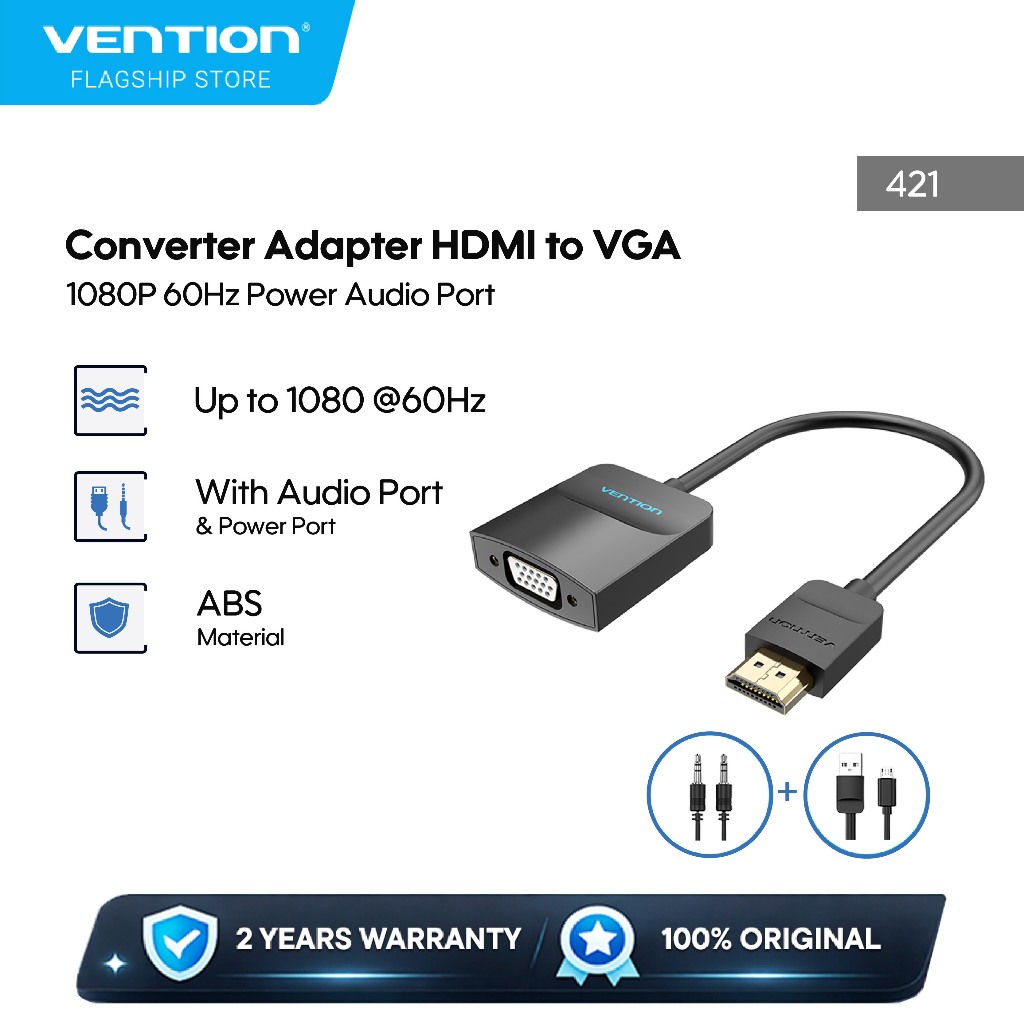 Jual Vention HDMI to VGA Converter Adapter For Monitor dan Proyektor ...