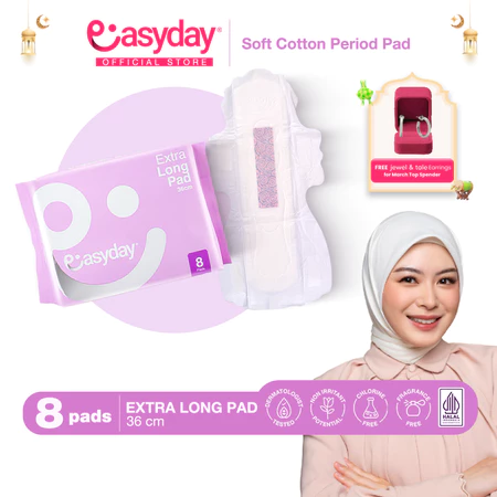EasyDay Extra Long Pad 36 cm pembalut panjang untuk heavy flow dan nifas