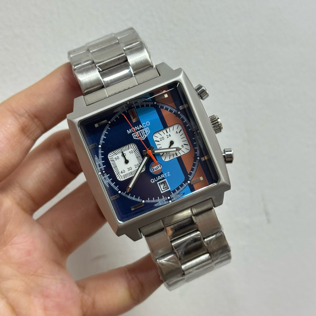 Jual JAM TANGAN SULTAN PRIA TH M0NAC0 GULF CHRONOGRPAH AKTIF DIAMETER ...