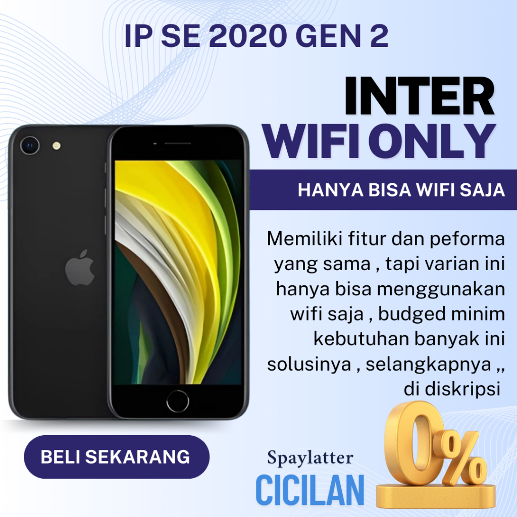 Jual IP SE 2020 / IP 11 / IP 13 Second INTER Wifi Only | Shopee Indonesia