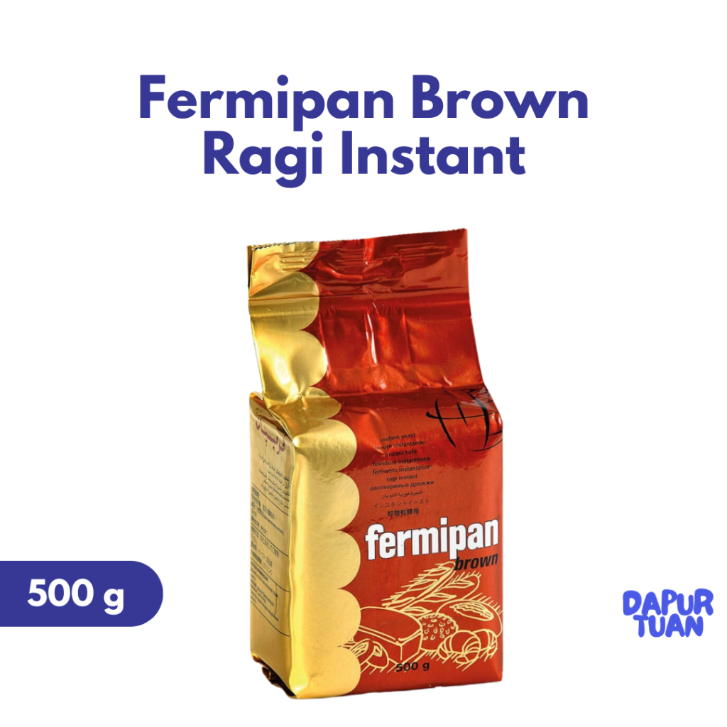 Jual Fermipan Brown Ragi Instant Yeast 500 g | Shopee Indonesia