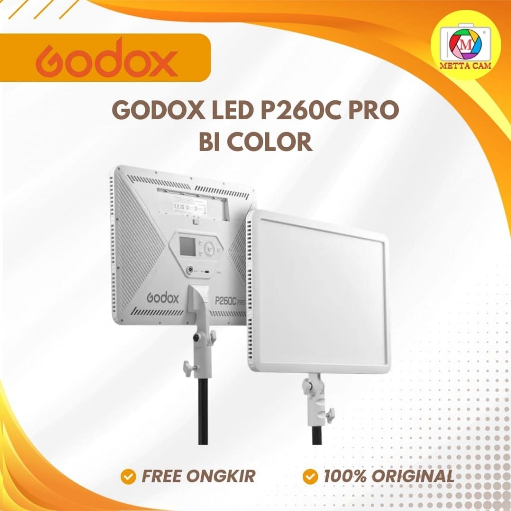 Jual Godox P260C Pro Bi Color LED Light Panel P260c Pro bi Color Godox ...