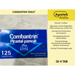 COMBANTRIN 125 MG ISI 4 TABLET OBAT CACING