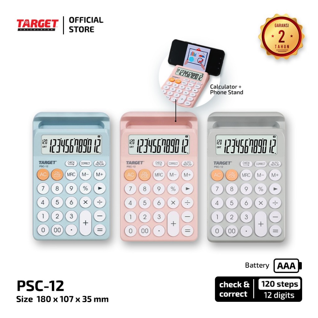 Jual Target PSC - 12 - Desktop Calculator - 12 digit | Shopee Indonesia