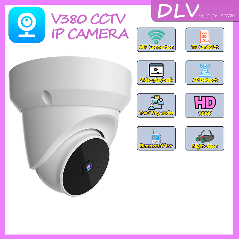 Jual CCTV V380 Pro cctv wifi jarak jauh lewat hp Wireless 1080p Kamera ...