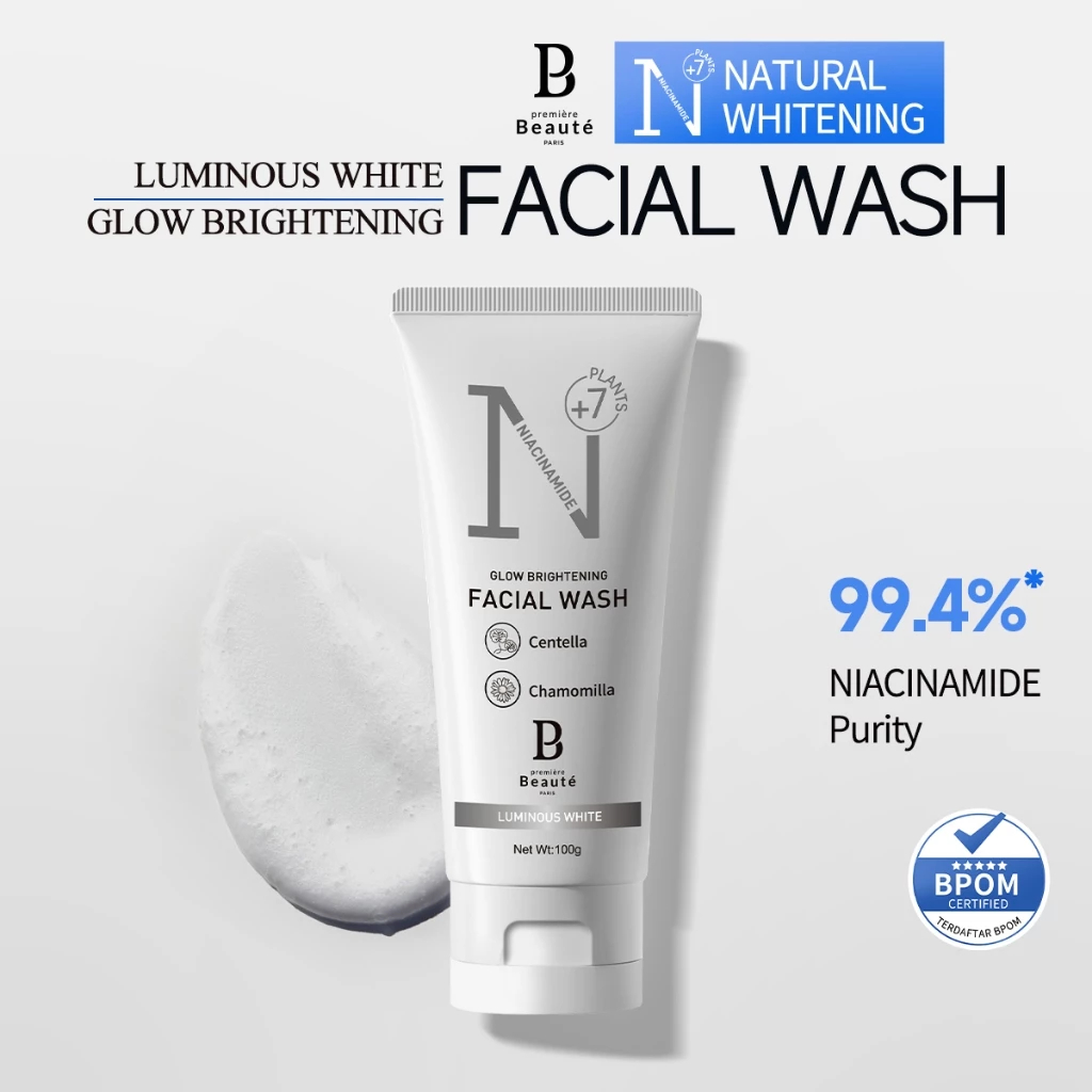 [Ready Stock][BPOM]Premiere Beaute Facial Wash Brightening  Sabun Cuci Muka Semua Jenis Kulit Murah