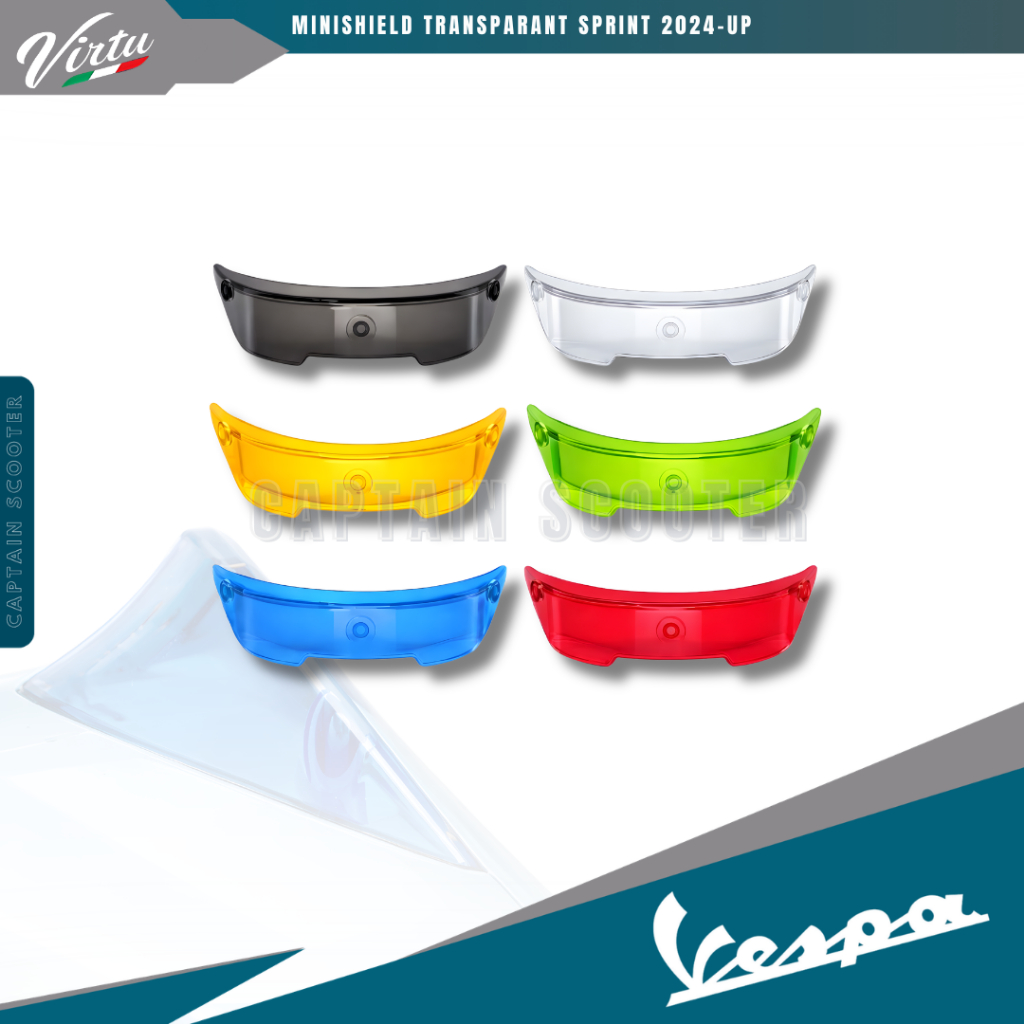 Jual MINISHIELD VIRTU TRANSPARAN Topi Batok Mini Shield Vespa New ...