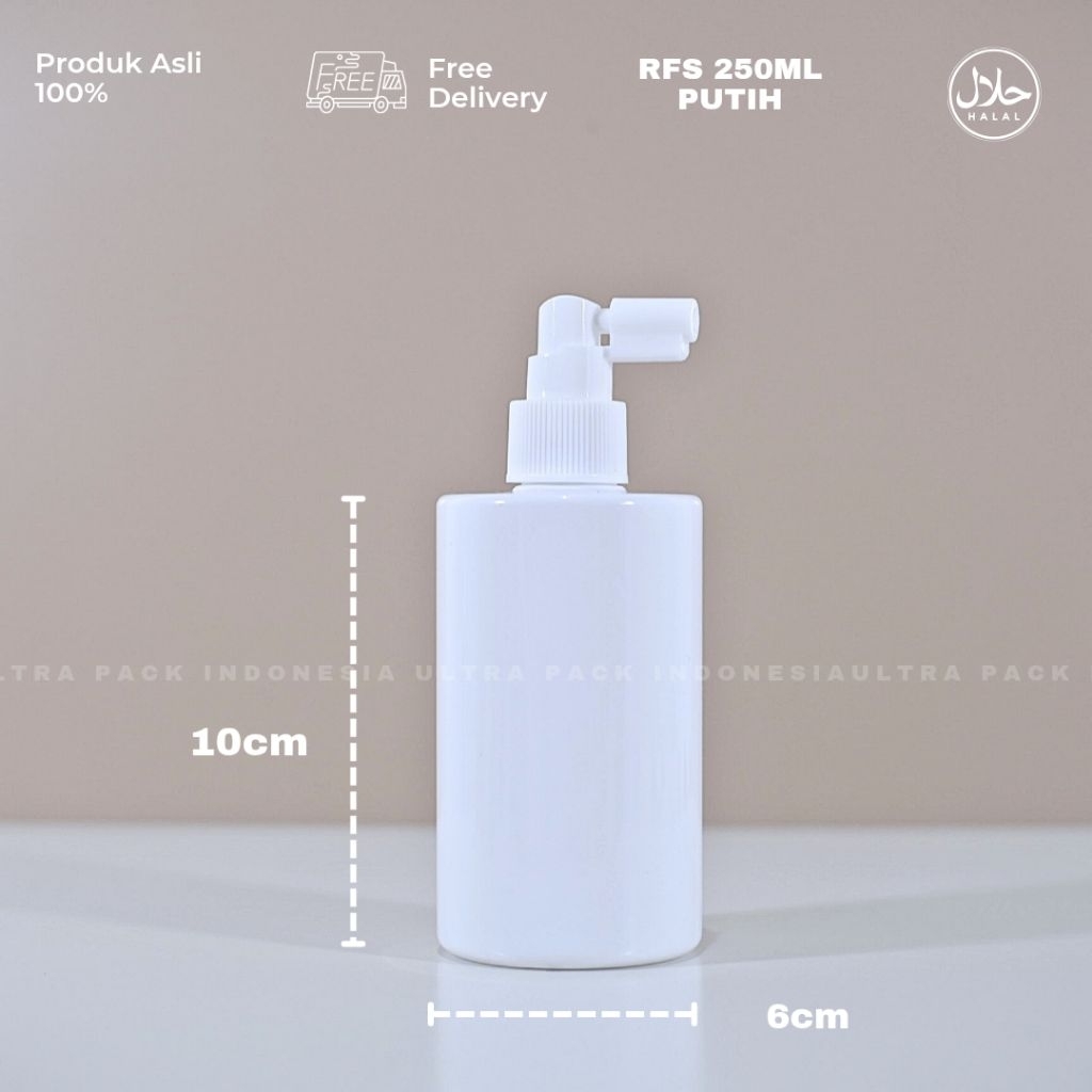 Jual Kemasan Botol Serum Rambut Semprot - BOTOL PET RFS 250ML PUTIH ...