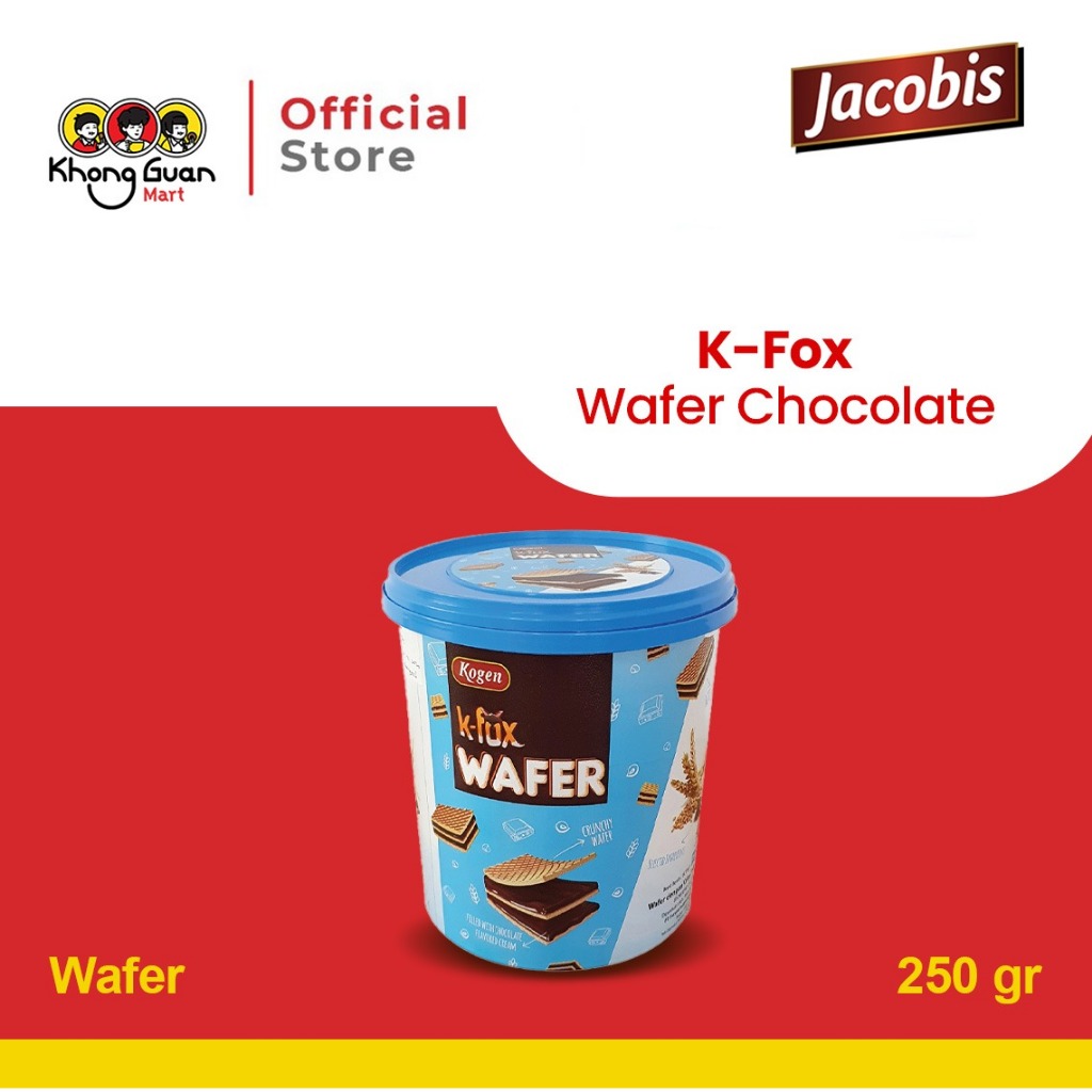 Jual KOGEN K-Fox Wafer Chocolate 250 Gram | Shopee Indonesia