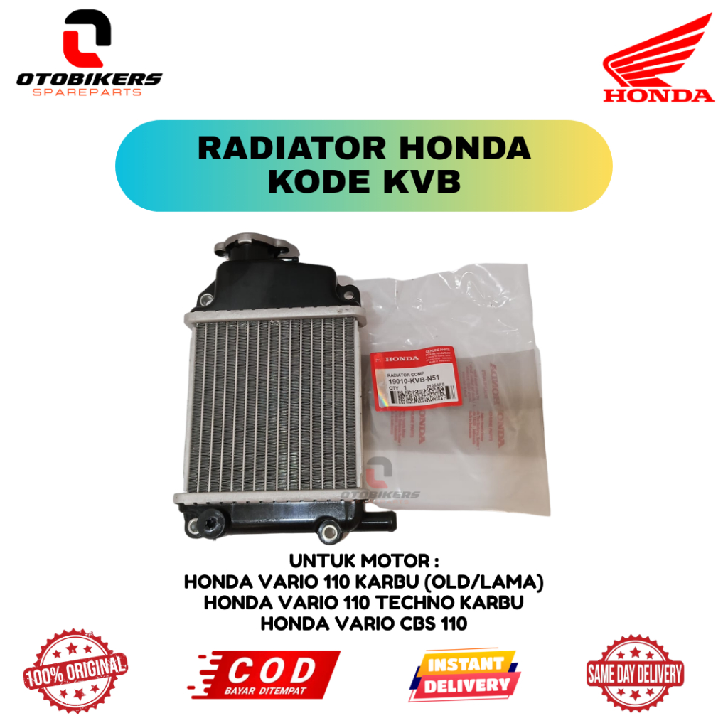 Jual Radiator Honda Vario KVB Original untuk motor Honda Vario 110 ...