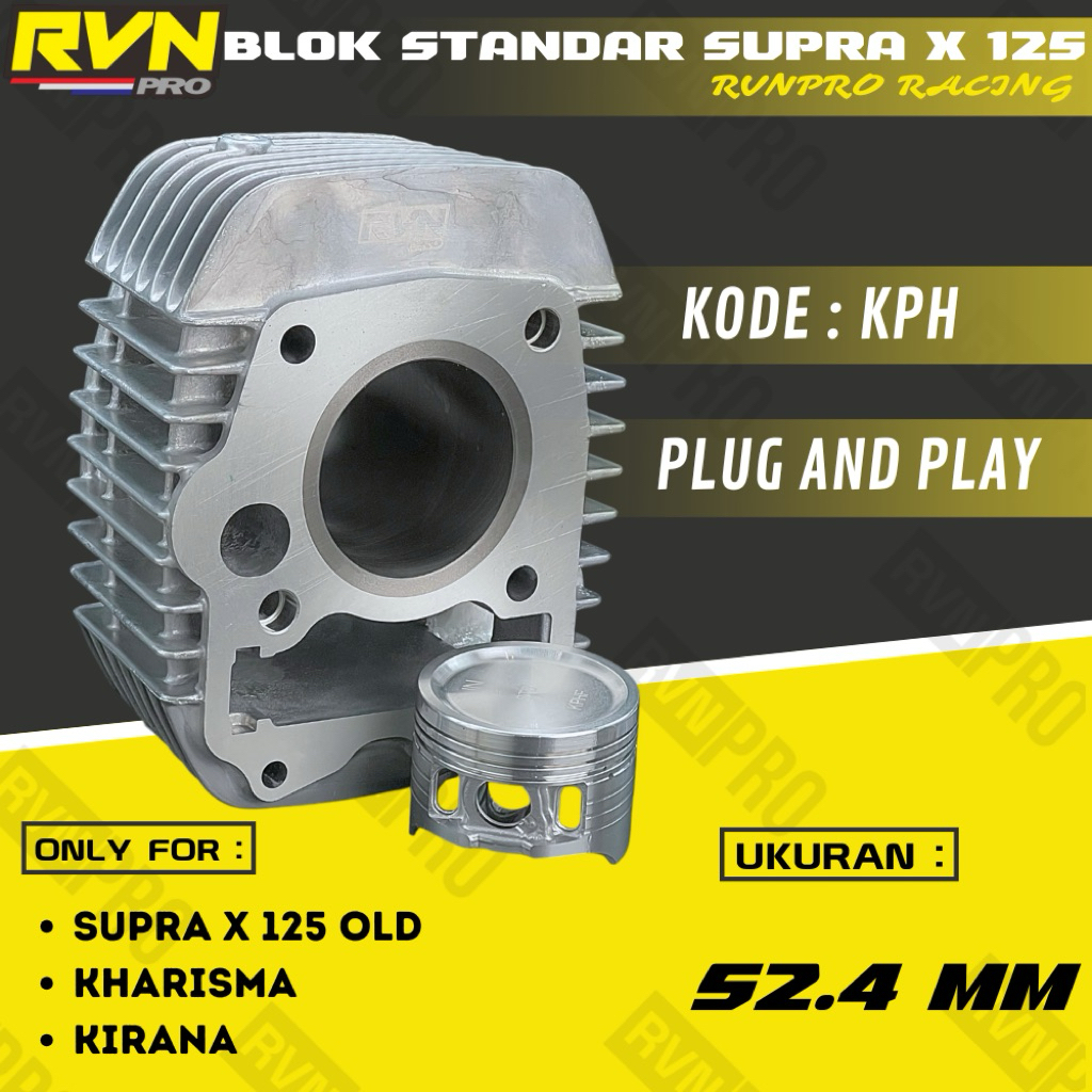 Jual BLOK SEHER KOMPLIT KHARISMA SUPRA 125 OLD KIRANA ORIGINAL RVN ...