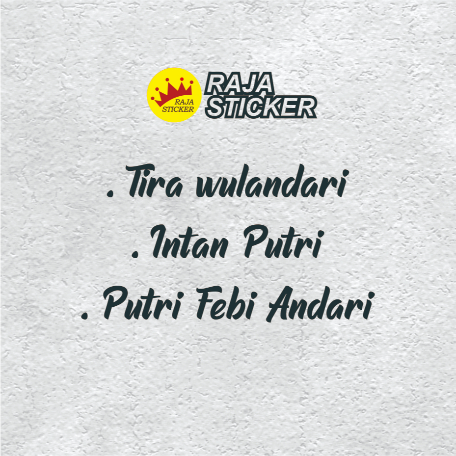 Produk RAJA_STICKER | Shopee Indonesia