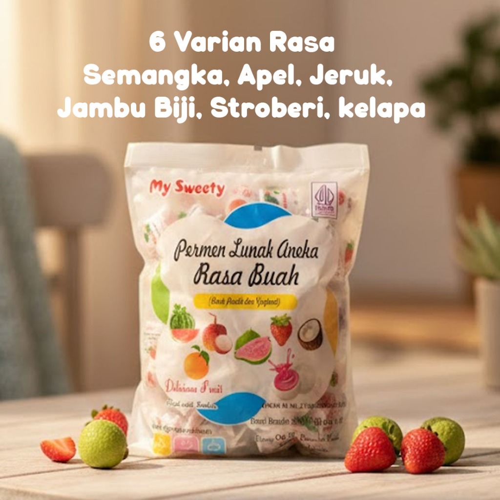 Jual My Sweety Permen Lunak Aneka Rasa Buah Campur Susu Yogurt Halal ...