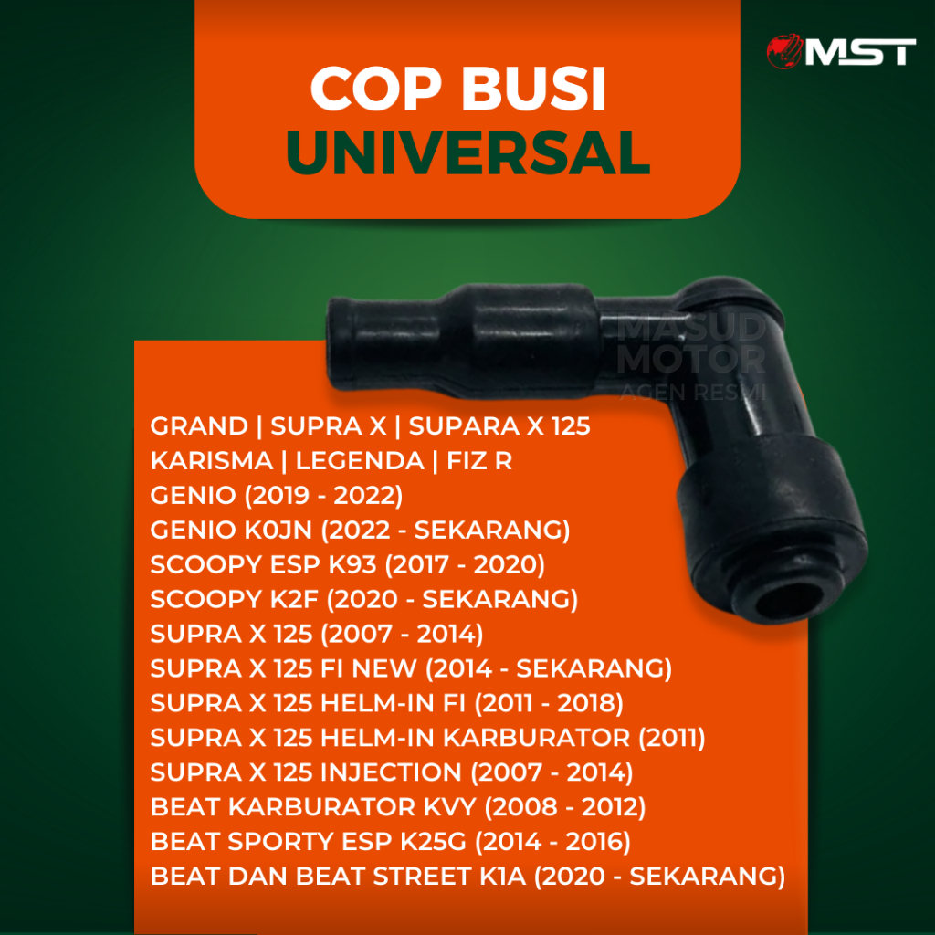 Jual COP BUSI UNIVERSAL BEBEK DAN MATIC INJEKSI. TUTUP BUSI MENGANDUNG ...