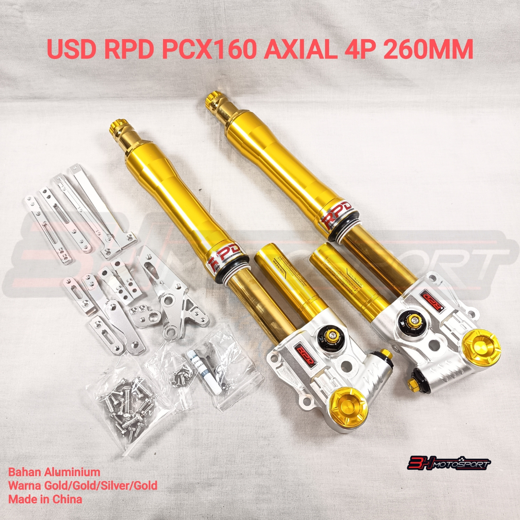 Jual UPSIDE DOWN RPD MOTOR PCX 160 AXIAL 4 PISTON UK. 260 MM | Shopee ...
