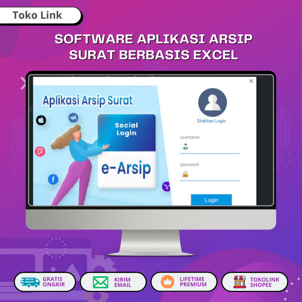 Jual Software Aplikasi Arsip Surat Berbasis EXCEL | Shopee Indonesia