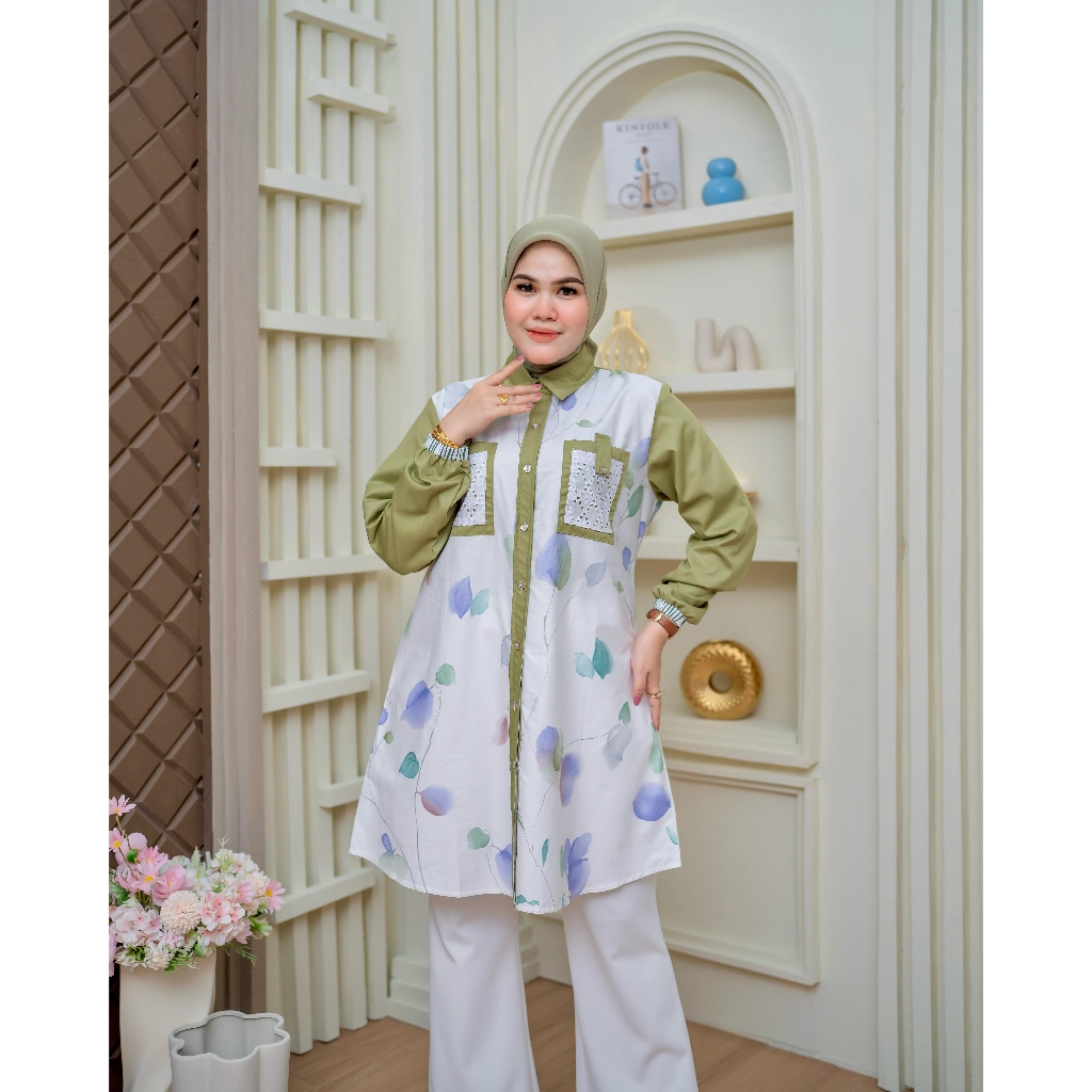 Jual TUNIK katun jepang original motif printing terbaru Rubama | Shopee ...