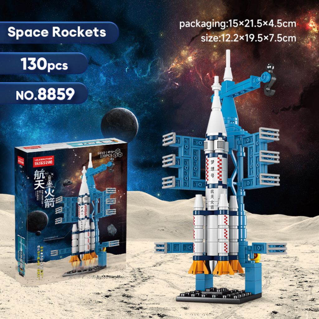 Jual brick lego nano roket astronot satelit space rocket shuttle ...