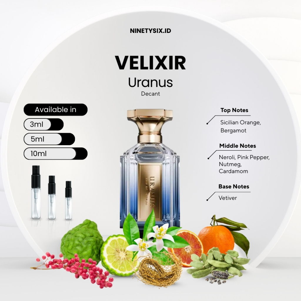 Jual Decant Parfum Velixir URANUS, MORPHEUS, ASTERIA, CONCORDIA ...