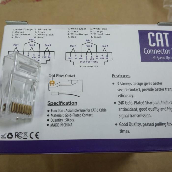 Jual Nyk Connector RJ45 Cat6 Box (50Pcs) | Shopee Indonesia