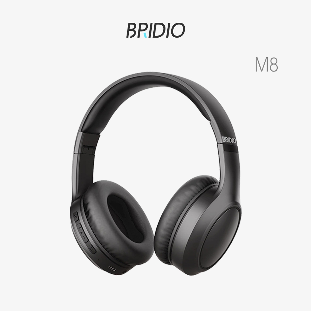 Jual Bridio M8 Headphone Bluetooth 5.3 Dual HIFI Bass Wireless Gaming ...