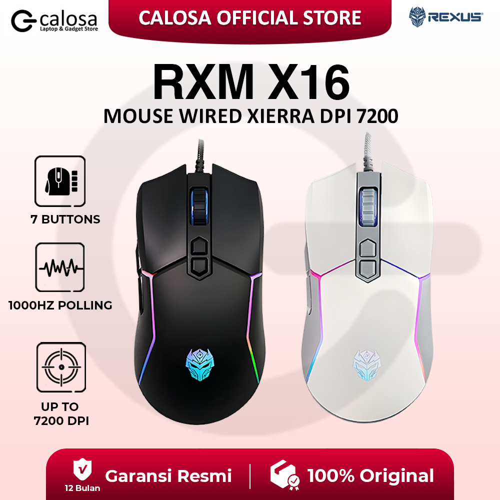 Jual Rexus Mouse Gaming Xierra RXM X16 | Shopee Indonesia