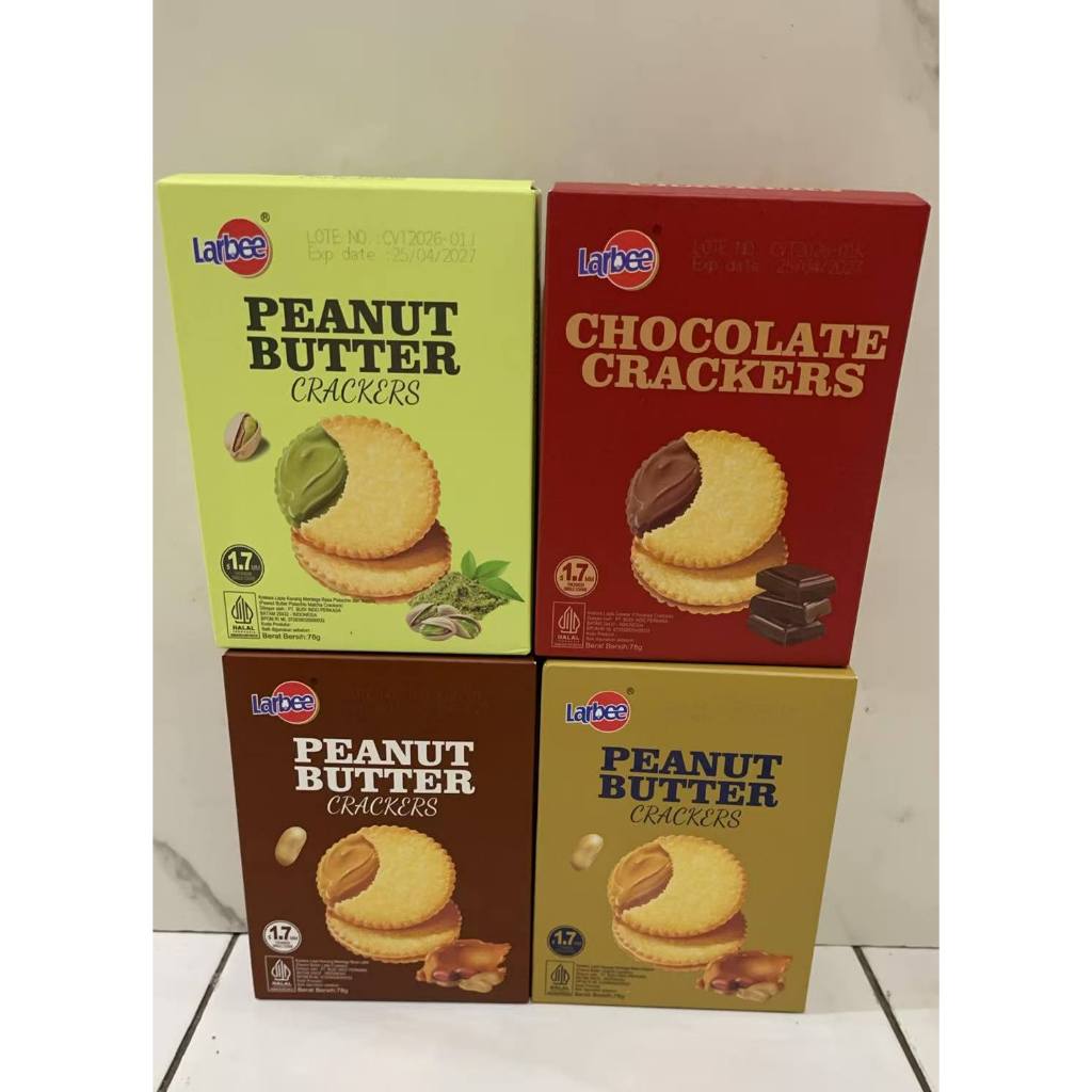 Jual Larbee Peanut Butter Crackers 78g matcha Latte Original CHoco ...
