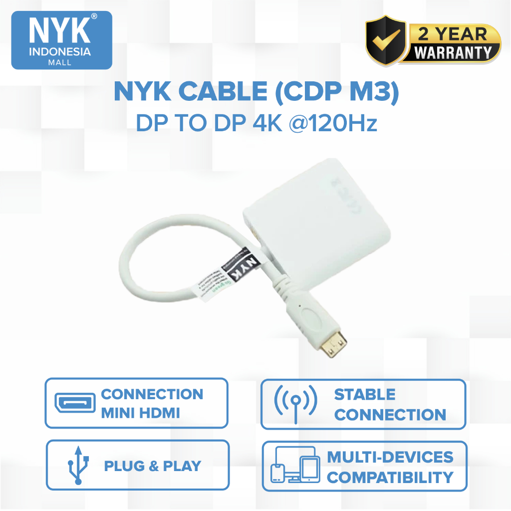 NYK Converter Cable Mini HDMI TO VGA COD (2)