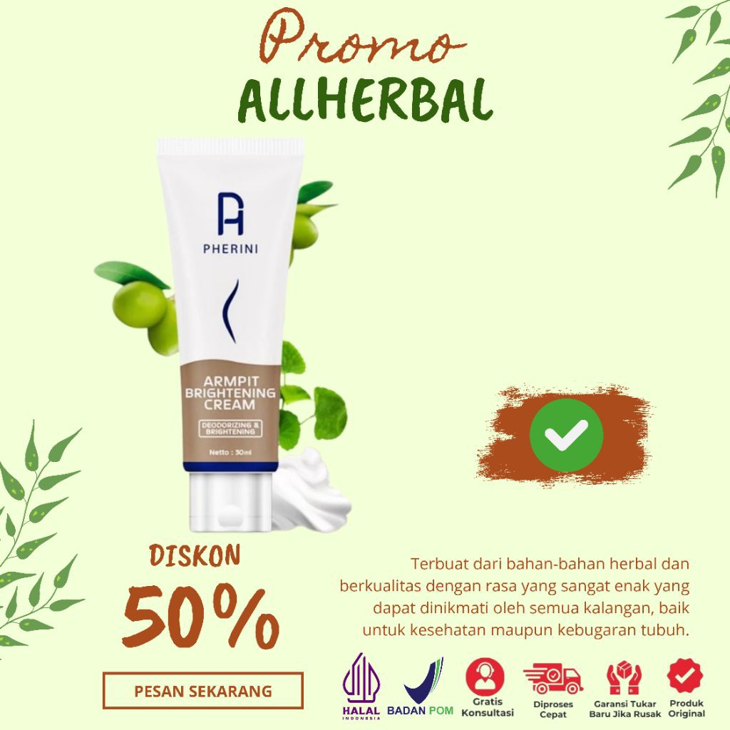 Jual Pherini Armpit Brightening Cream Terlengkap & Harga Terbaru Juni ...