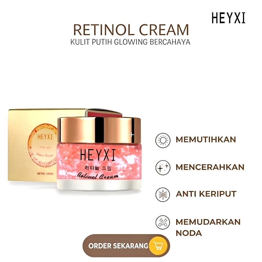 Jual heyxi Retinol Glowing Tone Up Cream 30g (Kemasan Lama & Baru ...