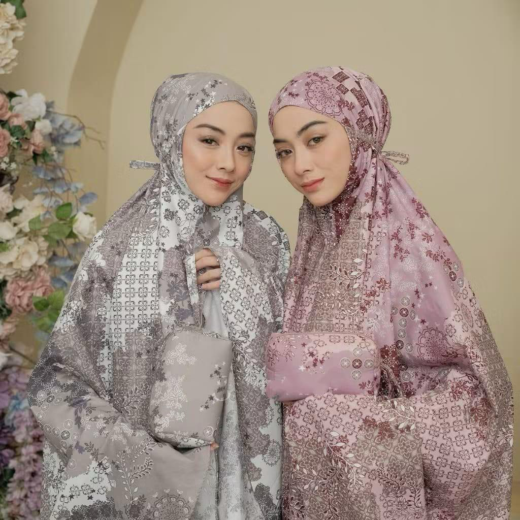 Mukena Katun Motif model 2in1 Dewasa Big Size