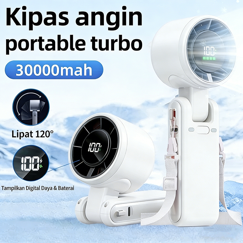 Jual Kipas portable Genggam Mini Kipas Turbin Mini Portabel 5 Kecepatan ...